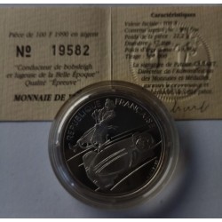 FRANCE - 100 FRANCS 1990 - TYPE ALBERVILLE 1992 - BOBSLEIGH - LUGE