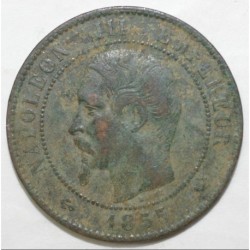 GADOURY 248 - 10 CENTIMES 1855 W LILLE TYPE NAPOLEON III - TB à TTB - KM 771.7