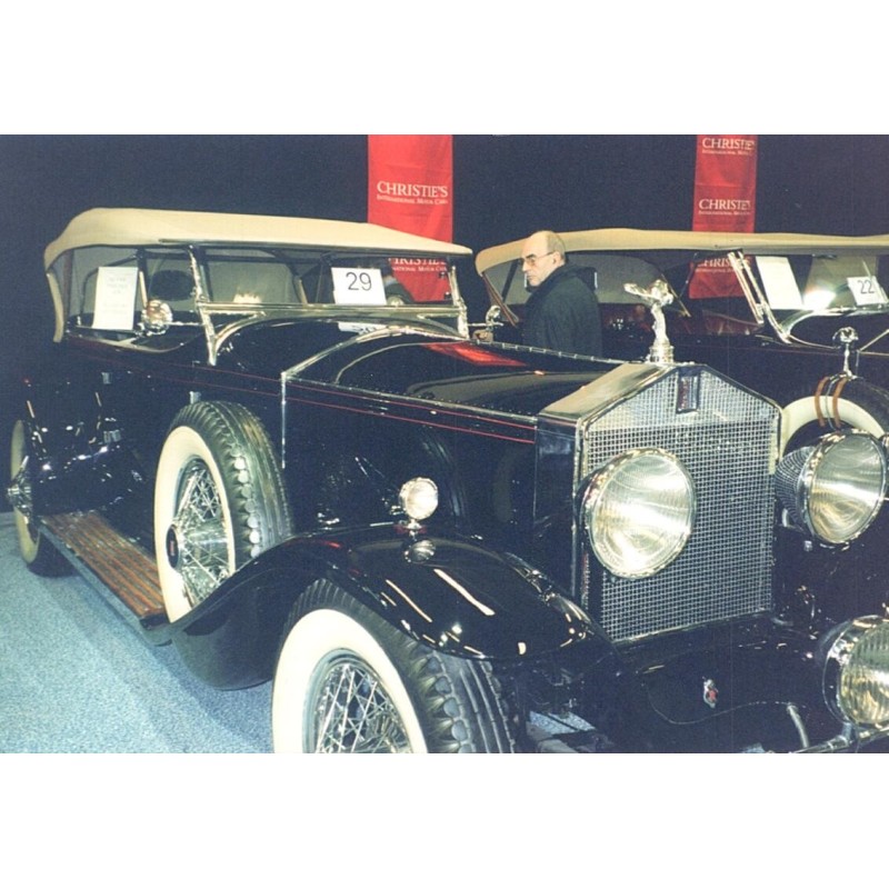 VINTAGE CAR PHOTO - ROLLS ROYCE PHANTOM - 1929 - L'ASCOT-TOURER-BREWSTER