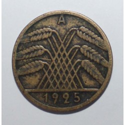 ALLEMAGNE - KM 40 - 10 REICHSPFENNIG 1925 A - Berlin - République de Weimar