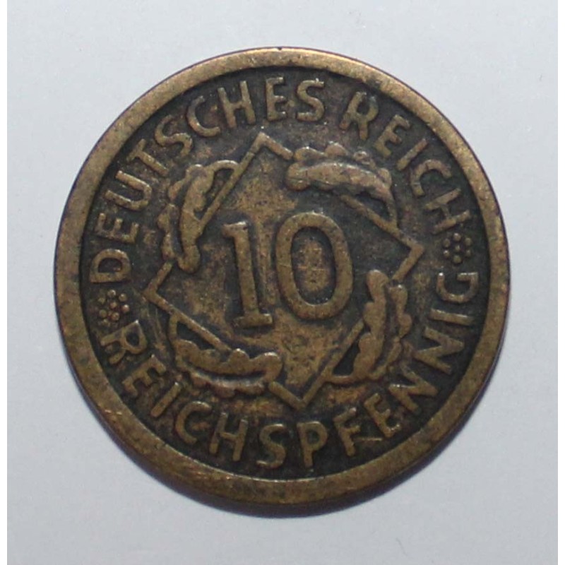 DEUTSCHLAND - KM 40 - 10 REICHSPFENNIG 1925 A - Berlin - Weimarer Republik