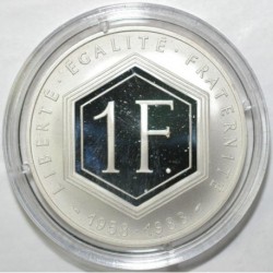 FRANKREICH - KM 978 - 1 FRANC 1988 TYP CHARLES DE GAULLE - SILBER