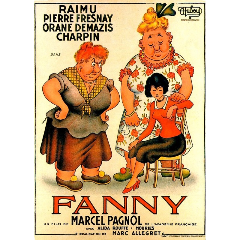 POSTKARTE – „FANNY“ VON MARCEL PAGNOL – POSTER VON ALBERT DUBOUT – 1950