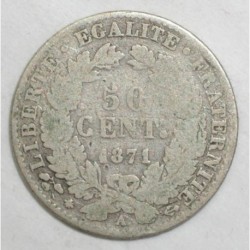 GADOURY 419 - 50 CENT. 1871...