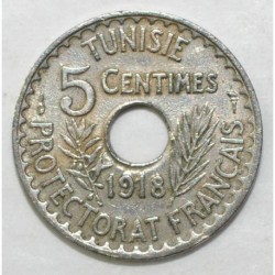 TUNISIE - KM 242 - 5 CENTIMES 1918