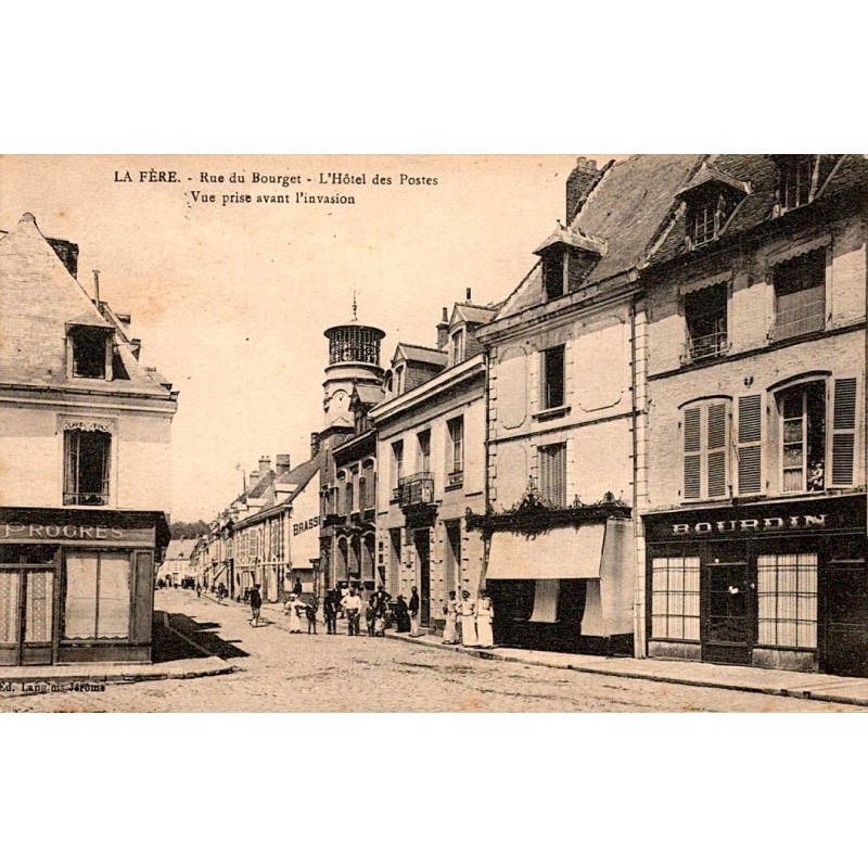 COUNTY 02800 - LA FERE - RUE DU BOURGET - THE CARILLON OF THE HOTEL DE