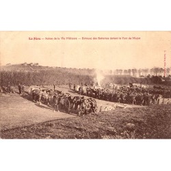 County 02800 - LA FERE - 17th Artillery Regiment - SCENE OF MILITARY LIFE - BATTERY BIVOUAC IN FRONT OF FORT DE MAYOT